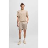 Boss - Bermuda Shorts - Beige - Linnen - Verstelbare Trekkoordtaille