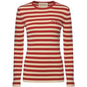 Valentino Garavani, Dames, Truien, Veelkleurig, Maat: S Katoen,