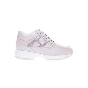 Hogan Beige en Roze Lage Sneakers , Pink , Dames , Maat: 35 EU