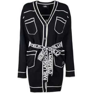 Karl Lagerfeld, Dames, Truien, Zwart, Maat: L Katoen,
