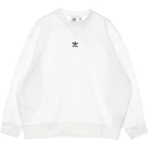 Adidas, Dames, Sweatshirts & Hoodies, Wit, Maat: 3XL Katoen,