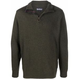 Barbour - Holden - Gebreide Trui - Donkergroen - 100% Wol