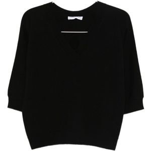 Tabaroni Cashmere, Dames, Truien, Zwart, Maat: XS Kasjmier,