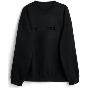 Soulland, Heren, Sweatshirts & Hoodies, Zwart, Maat: 2Xs/Xs Katoen,