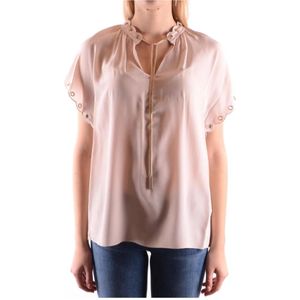 Michael Kors, Dames, Blouses & Shirts, Roze, Maat: XS Zijde,