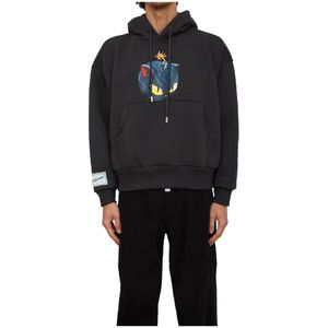 Gcds, Heren, Sweatshirts & Hoodies, Grijs, Maat: M Katoen,