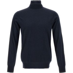 Paolo Pecora, Heren, Truien, Blauw, Maat: M Wol,