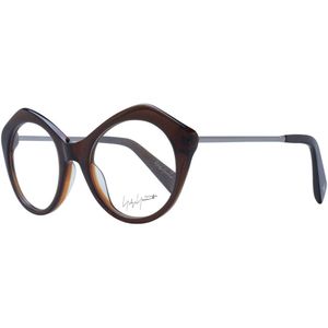 Yohji Yamamoto - Ronde Optische Monturen - Bruin - Acetaat
