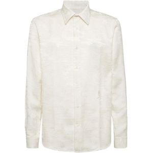 Philipp Plein, Heren, Overhemden, Wit, Maat: 3XL Katoen,