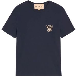 Valentino, Heren, Tops, Blauw, Maat: L