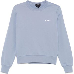 A.p.c., Dames, Sweatshirts & Hoodies, Blauw, Maat: XS Katoen,