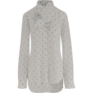 Acne Studios, Dames, Blouses & Shirts, Grijs, Maat: S Poliester,