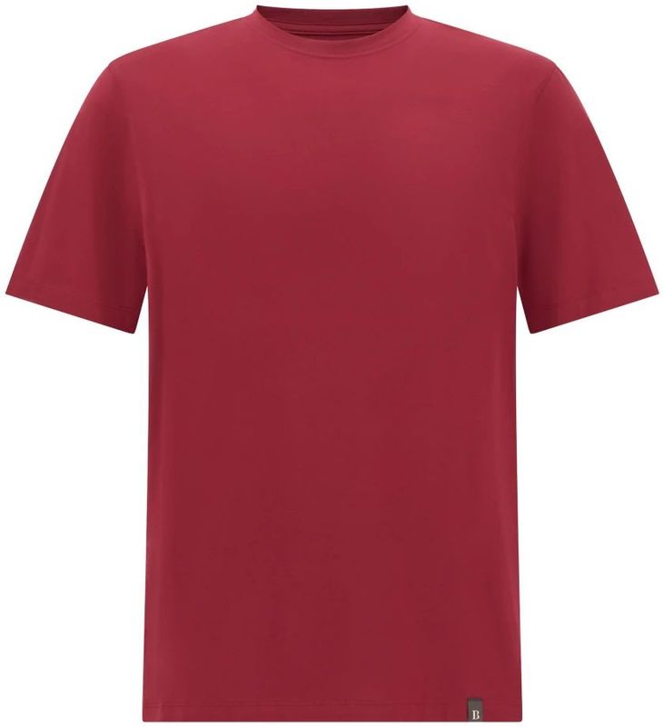 Boggi Milano - T-shirt - Rood - Supima-katoen en Spandex