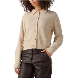 Knit-ted, Dames, Truien, Beige, Maat: XS Wol,