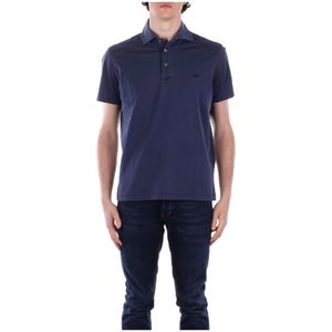 Fay, Heren, Tops, Blauw, Maat: M Katoen,