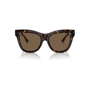 Burberry Vierkante zonnebril donkerbruine lenzen , Brown , unisex , Maat: 54 MM