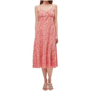 Suncoo, Dames, Jurken, Roze, Maat: L Katoen,