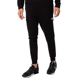 Emporio Armani Ea7, Heren, Broeken, Zwart, Maat: L Katoen,