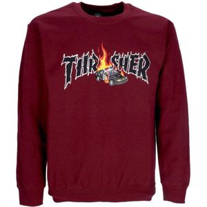 Thrasher, Heren, Sweatshirts & Hoodies, Bruin, Maat: XL Katoen,