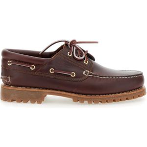 Timberland, Heren, Schoenen, Rood, Maat: 43 1/2 EU Leer,