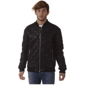 Versace Jeans Couture, Heren, Jassen, Zwart, Maat: XL Denim,