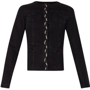Liu Jo, Dames, Jassen, Zwart, Maat: S Denim,