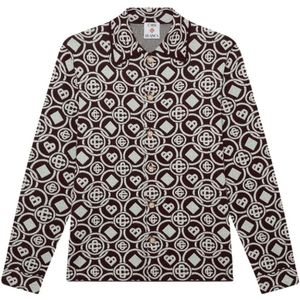 Casablanca, Heren, Overhemden, Paars, Maat: L Katoen,