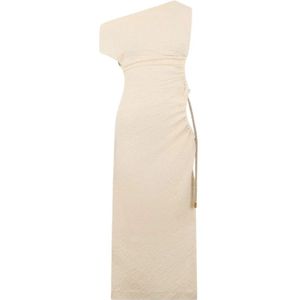 Roberto Cavalli, Dames, Jurken, Beige, Maat: XS
