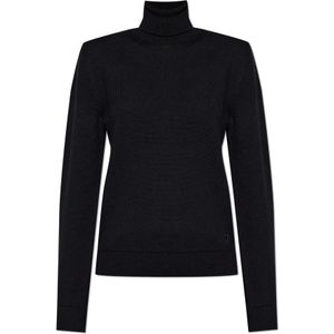 Dolce & Gabbana, Dames, Truien, Zwart, Maat: 2XS Wol,