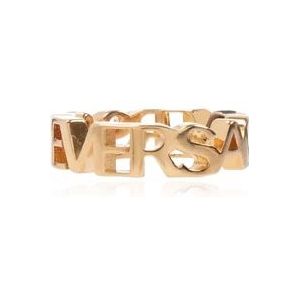 Versace Ring met logo , Yellow , Dames , Maat: 63 MM