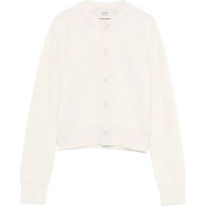 Ami Paris, Dames, Truien, Beige, Maat: M Wol,