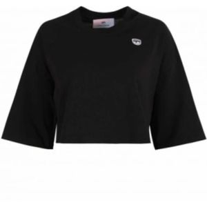 Chiara Ferragni Collection, Dames, Tops, Zwart, Maat: M