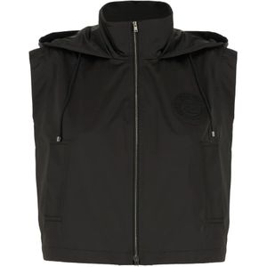 Fendi, Dames, Jassen, Zwart, Maat: XS Zijde,