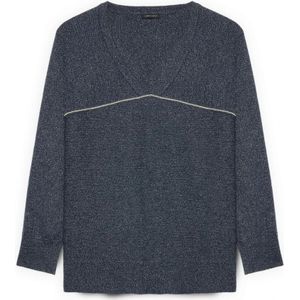 Fiorella Rubino, Dames, Truien, Blauw, Maat: XS Nylon,