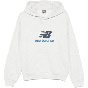New Balance, Dames, Sweatshirts & Hoodies, Grijs, Maat: XS