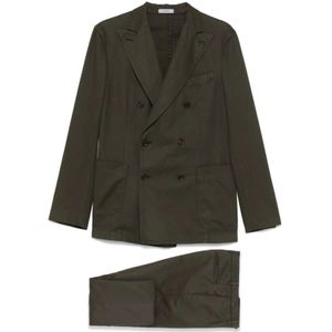 Boglioli, Heren, Pakken, Groen, Maat: XL Linnen,