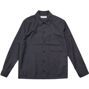 Samsøe Samsøe, Heren, Overhemden, Grijs, Maat: M