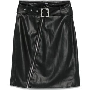 Karl Lagerfeld, Dames, Rokken, Zwart, Maat: XS Poliester,