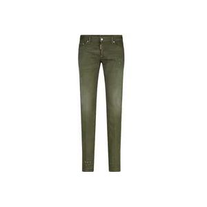 Dsquared2 Slim-fit Paint Splatter Jeans , Green , Heren , Maat: L