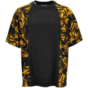 Versace Jeans Couture, Heren, Tops, Zwart, Maat: L