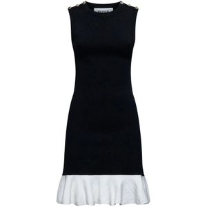 Silvian Heach, Dames, Jurken, Zwart, Maat: S Nylon,