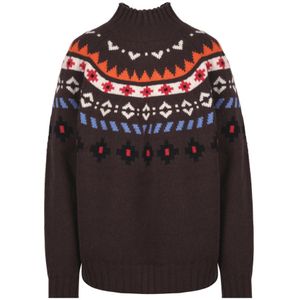 Weekend Max Mara, Dames, Truien, Bruin, Maat: L Wol,