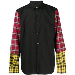 Comme des Garçons, Heren, Overhemden, Zwart, Maat: S Katoen,