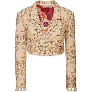 La DoubleJ, Dames, Jassen, Beige, Maat: M Leer,