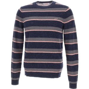 Sun68, Heren, Truien, Veelkleurig, Maat: S Wol,