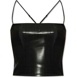 Diesel, Dames, Tops, Zwart, Maat: 3XS Wol,