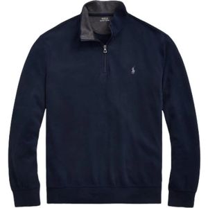 Polo Ralph Lauren, Heren, Sweatshirts & Hoodies, Blauw, Maat: XL Katoen,