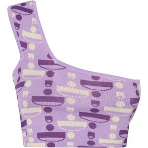 Dodo BAR OR, Dames, Tops, Paars, Maat: S Nylon,