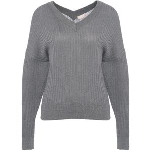 Liu Jo, Dames, Truien, Grijs, Maat: S