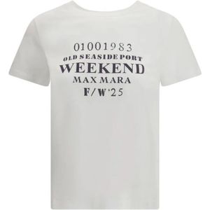 Max Mara, Dames, Tops, Wit, Maat: M Katoen,